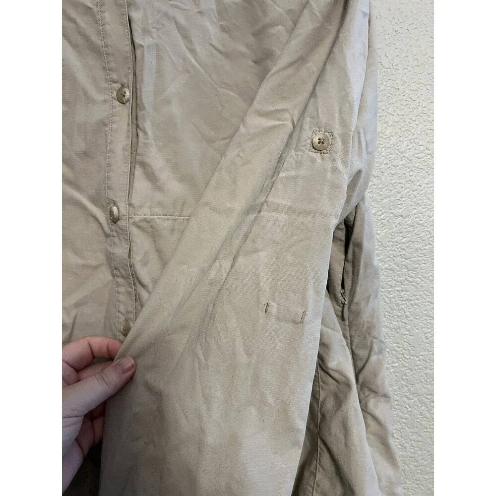 REI Women's Button Front Tactel Shirt Activewear Size XL UPF 40 - Picture 9 of 11